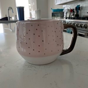 Large Pink Polka Dot Mug